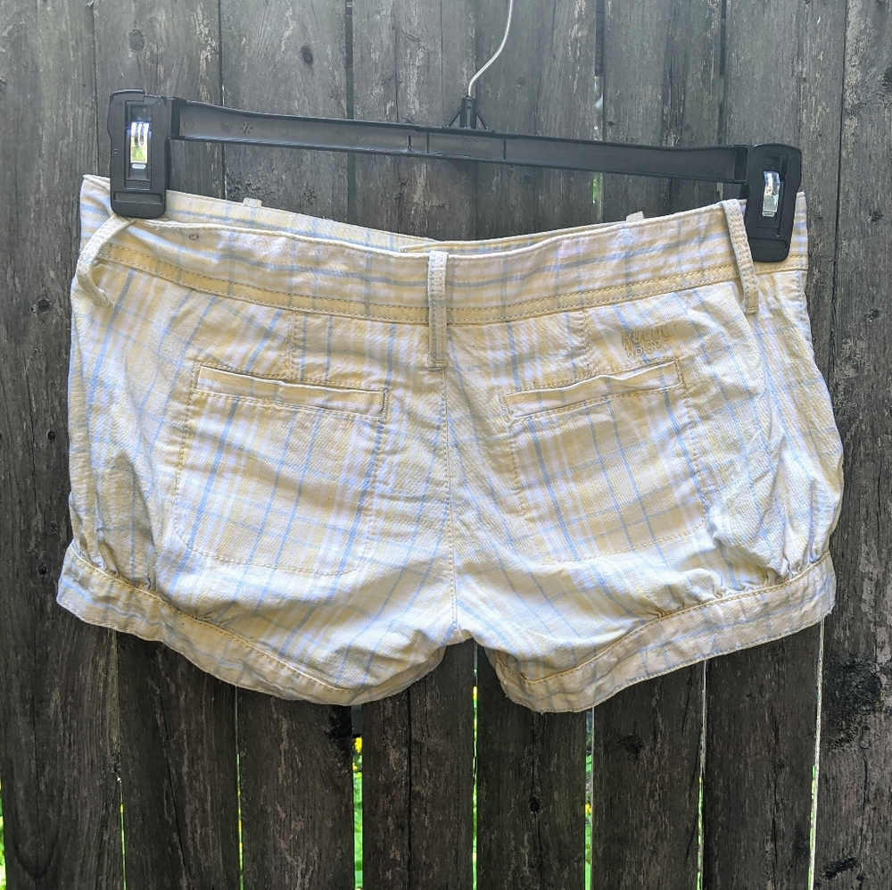 Ruehl 925 Yellow Blue White Plaid Summer Shorts - Picture 4 of 4